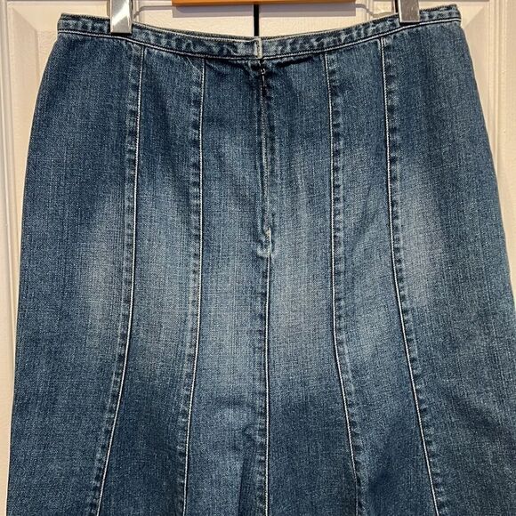 Liz Claiborne Blue Denim Skirt Size 10 (see measurements) - Picture 5 of 10